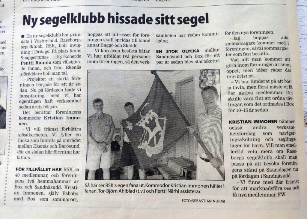 Raseborgs Segelklubb – RSK:s 20-årsjubileum! 10.7.2025